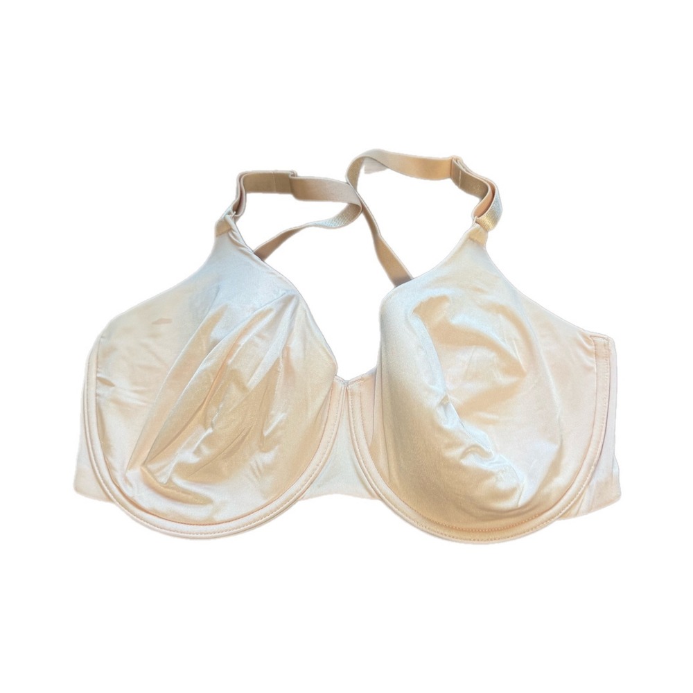 Natori Underwire Bra Womens 34DD Nude Excellent Full Coverage Adjustable Straps